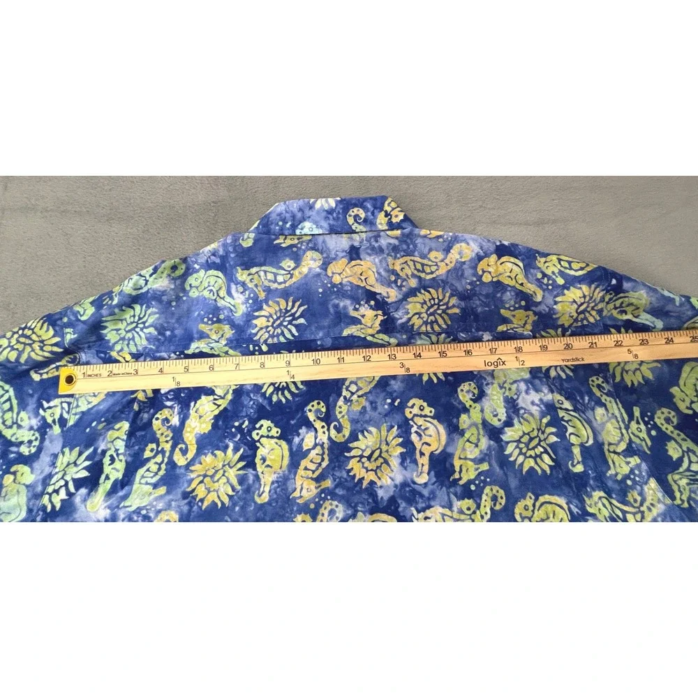 Tybee Island Clothing Company Hawaiian Camp Shirt Men's XL 100% Cotton